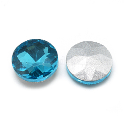Pointed Back Glass Rhinestone Cabochons&nbsp;RGLA-T029-8mm-13