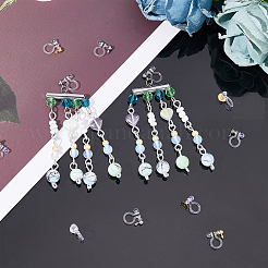 32Pcs 4 Style 304 Stainless Steel Plastic Clip-on Earring Findings&nbsp;STAS-DC0001-35