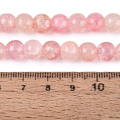 Baking Paint Crackle Glass Beads Strands&nbsp;GLAA-Q106-03A-22