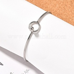 Tarnish Resistant 304 Stainless Steel Bangle&nbsp;BJEW-H530-01P
