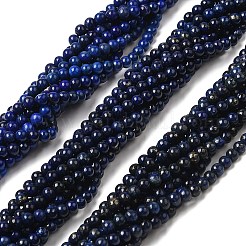 Natural Lapis Lazuli Beads Strands&nbsp;G-K311-14A-5MM