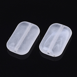 Transparent Frosted Acrylic Beads&nbsp;FACR-N004-011A