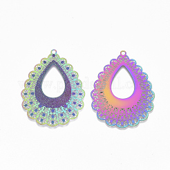 Ion Plating(IP) 304 Stainless Steel Filigree Pendants&nbsp;STAS-S108-68