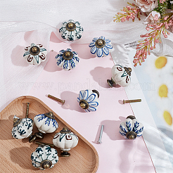 20Pcs 4 Colors Porcelain Drawer Pull Drop Swing Handles&nbsp;FIND-GO0004-44