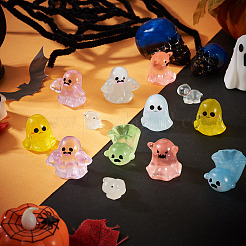30Pcs Halloween Luminous Transparent Resin Display Decoration&nbsp;DJEW-TA0001-36