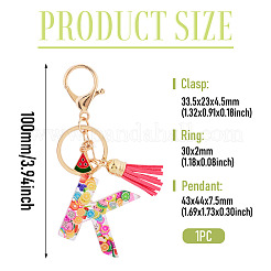 Fruit Series Letter Resin Keychains&nbsp;KEYC-TAC0033-02K