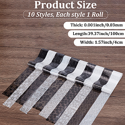 10 Rolls PET Nail Art Stickers&nbsp;MRMJ-SP0001-47A