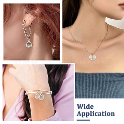 20Pcs 10 Style 304 Stainless Steel Pendants&nbsp;STAS-PJ0001-42
