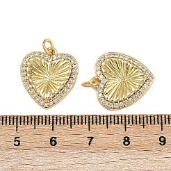 Brass Micro Pave Cubic Zirconia Pendants&nbsp;ZIRC-I367-11G-05