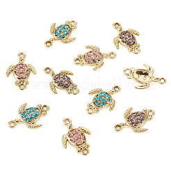 16Pcs Alloy Rhinestone Connector Charms&nbsp;ALRI-TA0001-40
