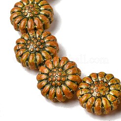 Painted Glass Beads Strands&nbsp;GLAA-Z021-13