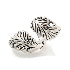 Tibetan Style Alloy Leaf Connector Charms&nbsp;FIND-M011-22AS