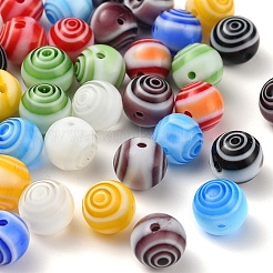 48Pcs Handmade Millefiori Glass Beads&nbsp;LK-YW0001-02B