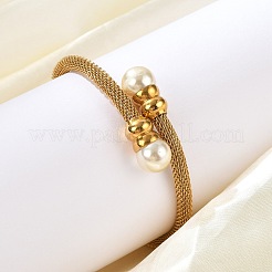 304 Stainless Steel Adjustable Bangles&nbsp;BJEW-Z087-13G