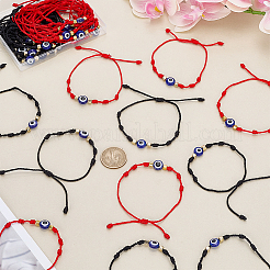 40Pcs 2 Colors Adjustable Acrylic Beaded Bracelets&nbsp;BJEW-GO0001-39