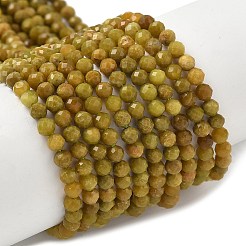 Natural Yellow Green Opal Beads Strands&nbsp;G-D306-A06-3mm