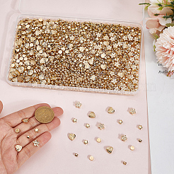 1800Pcs 6 Styles CCB Plastic Beads&nbsp;CCB-PA0001-14G