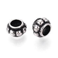 304 Stainless Steel European Style Large Hole Beads&nbsp;STAS-T072-95AS