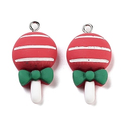 Christmas Theme Opaque Resin Pendants&nbsp;RESI-N039-102