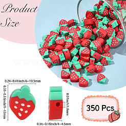 350Pcs Handmade Polymer Clay Bead&nbsp;CLAY-PA0001-01