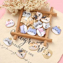 30Pcs 6 Styles Alloy Enamel Pendants&nbsp;ENAM-CJ0003-89