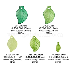 100Pcs 5 Style Transparent Acrylic Pendants&nbsp;MACR-YW0002-63