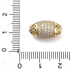 Brass Micro Pave Cubic Zirconia Beads&nbsp;KK-L229-022G