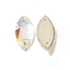 Horse Eye Shape Sew on Rhinestone&nbsp;GLAA-A024-03C-001LA