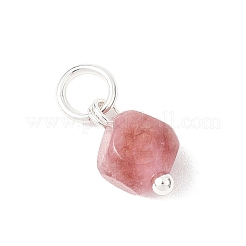 Natural Colorful Tourmaline Dice Charms&nbsp;PALLOY-JF04580-03