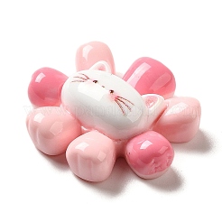 Cat Theme Opaque Resin Decoden Cabochons&nbsp;CRES-B020-02B