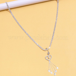 Heart & Star Tassel Brass Crystal Rhinestone Waist Chains with Belly Rings&nbsp;FS-WG9C1C0-01