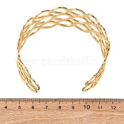 304 Stainless Steel Cuff Bangles for Women&nbsp;BJEW-G749-08G