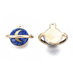 Rack Plating Alloy Enamel Charms&nbsp;ENAM-T011-135