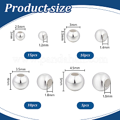 40pcs 925 Sterling Silver Spacer Beads&nbsp;STER-PH0002-57