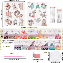 1Set Animal DIY Diamond Painting Kits&nbsp;DIY-SC0025-68A