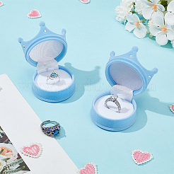 2Pcs Velvet Rings Gift Storage Boxes&nbsp;AJEW-GO0002-24B-02