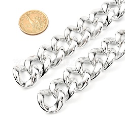 Handmade UV Plating ABS Plastic Curb Chains&nbsp;AJEW-JB00737-04