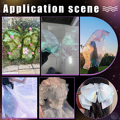Polyester Organza Laser Fabric&nbsp;AJEW-WH0314-933
