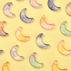 100Pcs 5 Colors Glass Pendants&nbsp;GLAA-CJ0001-64