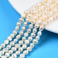Natural Cultured Freshwater Pearl Beads Strands&nbsp;X-PEAR-N014-05B