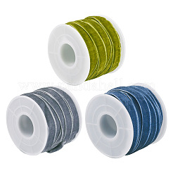 30 Yards 3 Colors Single Face Velvet Ribbon&nbsp;SRIB-TA0001-08