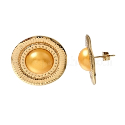 Brass Stud Earrings for Women&nbsp;KK-CBA9D38-02G-01