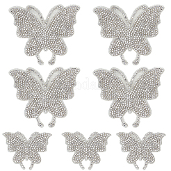 10Pcs 2 Styles Glass Rhinestone Car Stickers&nbsp;STIC-GF0001-42B