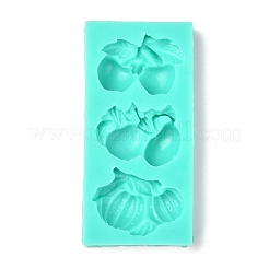 Cherry & Radish & Pumpkin Shape DIY Food Grade Silicone Molds&nbsp;DIY-J007-01D