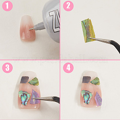 1 Set 12 Grid Nuggets Abalone Shell Nail Art Sequins for Woman Girls&nbsp;MRMJ-SP0001-07