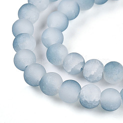 Crackle Glass Beads&nbsp;X1-GLAA-N009-6mm-06