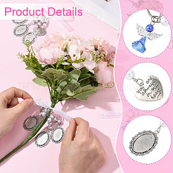 3Pcs Alloy & Resin & Acrylic Pendant Decorations&nbsp;HJEW-FS00092