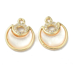 Brass Micro Pave Cubic Zirconia Charms&nbsp;KK-B072-16P