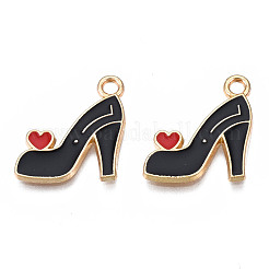 Rack Plating Alloy Enamel Pendants&nbsp;ENAM-T011-175