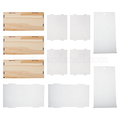 2-Tier Transparent Acrylic Minifigures Display Case&nbsp;ODIS-WH0043-24B